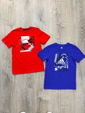 Adidas Kids' Short Sleeve Graphic Tees - Set of 2